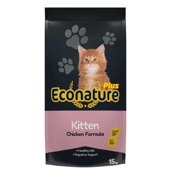 Econature Plus Tavuklu Yavru Kedi Maması 15KG