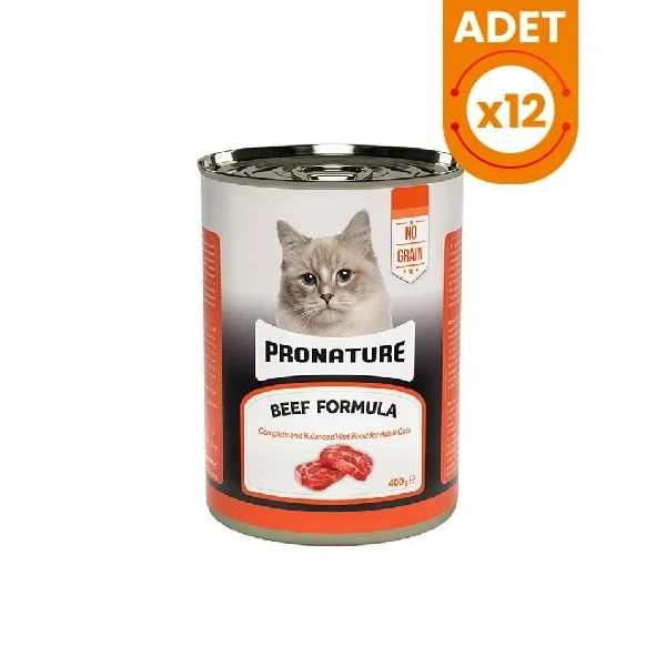 Pronature Tahılsız Sığır Etli Ezme Yetişkin Konserve Kedi Maması